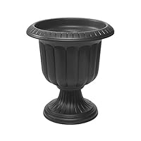 Classic Urn Planter, Black, 19-Inch