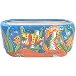 Talavera Oval Window Box Light Fish (Light Fish)