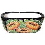 Talavera Window Box Oval Small (Sunflower)