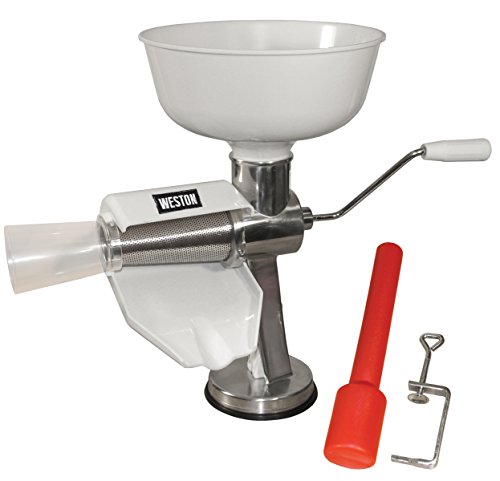 Weston Food Strainer and Sauce Maker for Tomato, Fresh Fruits and Vegetables ,White