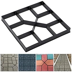 Skelang Square Pavement Mold, Reusable Path Maker Mold, Concrete Cement Mould 15.7