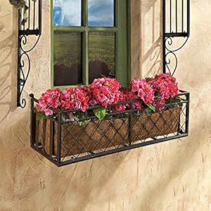 Design Toscano European-Style Metal Window Box