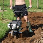 digging garden plot