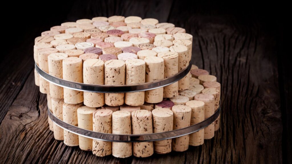Diy beautiful homemade cork protector from hot pots and pans.