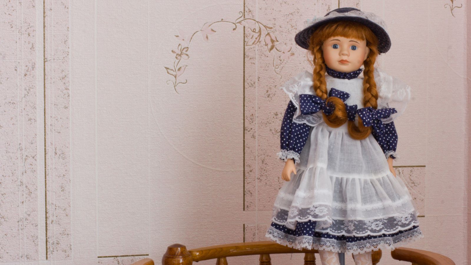 Doll on the wood