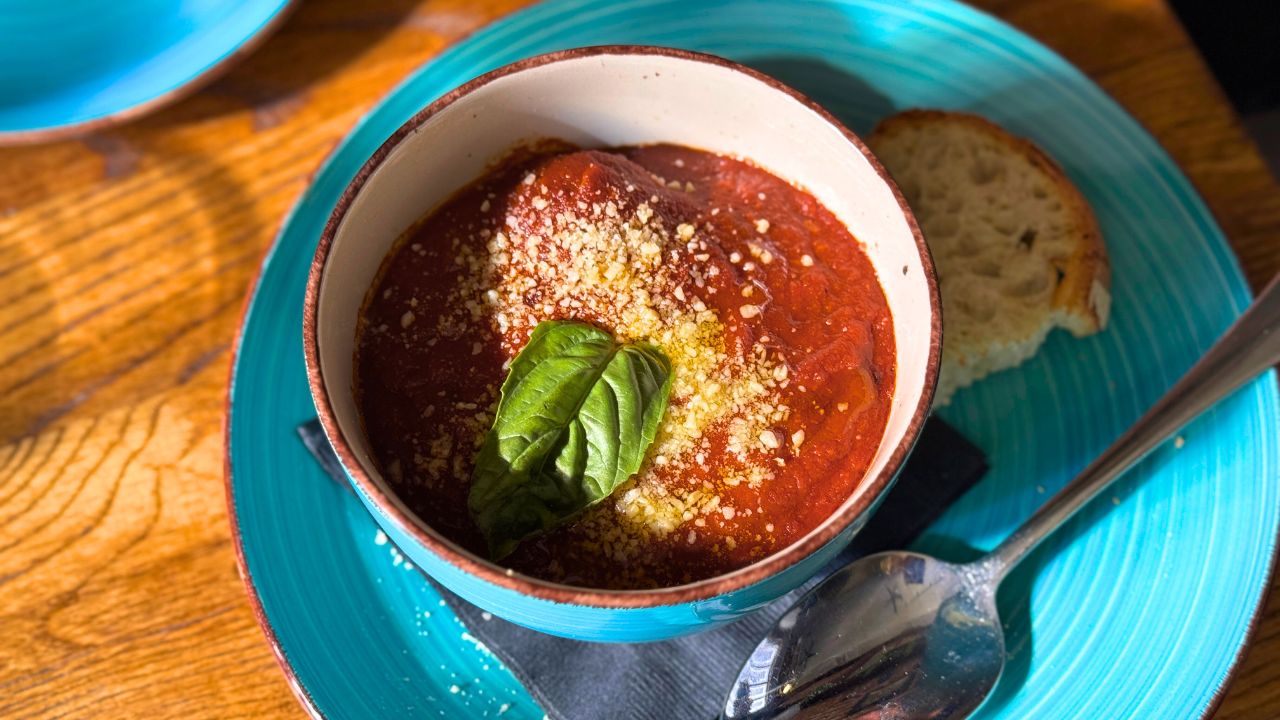 Polpette della Nonna (traditional Italian meatballs slowly cooked in San Marzano tomato sauce) L'Oro di Napoli, Santa Rosa, Calif.