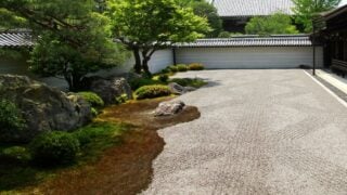 KYOTO, JAPAN - 22 May 2013. A view from the Zen garden of Nanzen-ji Buddhist Temple